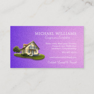 Trendy Beruflich House Caregiver Services Business Visitenkarte