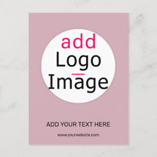 Trendy beruflich moderne, anpassbare staubige Rose Postkarte