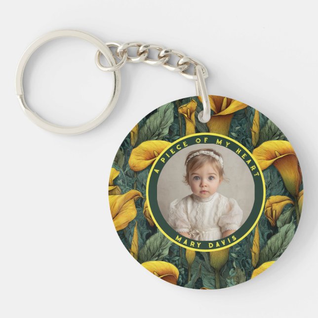 Trendy Best Gifts For Men Calla Lilies Flower Schlüsselanhänger (Vorderseite)