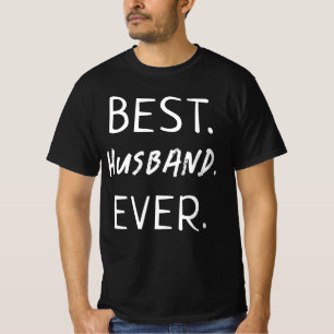 TRENDY BEST HUSBAND JE WHITE TYPOGRAPHY T-Shirt