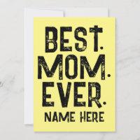 TRENDY BEST MAMA JE SCHWARZE TYPOGRAPHIE