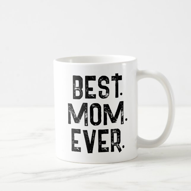 TRENDY BEST MAMA JE WEISSE TYPOGRAPHIE KAFFEETASSE (Rechts)