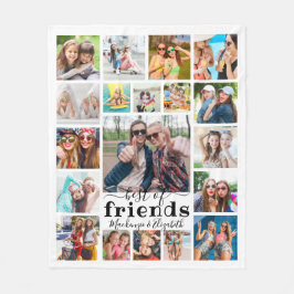 Trendy BEST OF FRIENDS Script 19 Foto Collage Fleecedecke