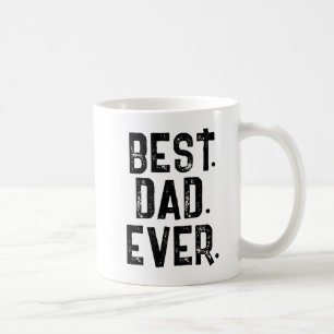 TRENDY BEST VATER JE WHITE TYPOGRAPHY KAFFEETASSE