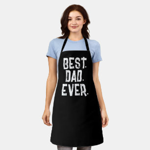 TRENDY BEST VATER JE WHITE TYPOGRAPHY SCHÜRZE