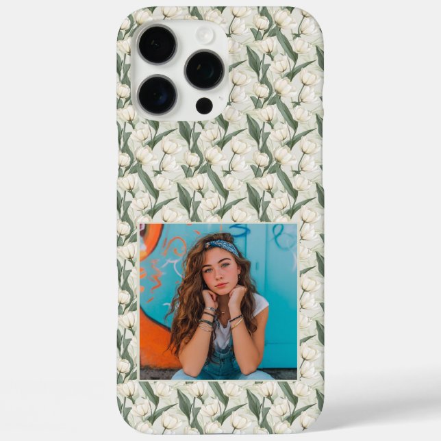 Trendy Birthday Party Tulip Photo  Case-Mate iPhone Hülle (Rückseite)