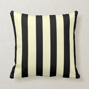 Trendy Black and Cream >SquareThrow Kissen