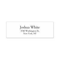 Trendy Black & White Schlicht Elegant Legible