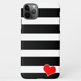 Trendy Black & White Striped iPhone 11Pro Max Hülle