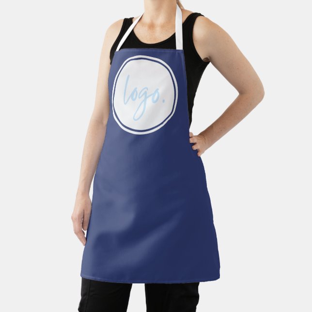 TRENDY BLUE BUSINESS LOGO BRANDY PERSONAL UNIFORM SCHÜRZE (InSitu)