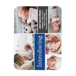 Trendy Blue Fotos Einführung in Baby Magnet