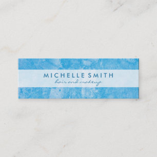 Trendy Blue Grunge Mini Visitenkarte
