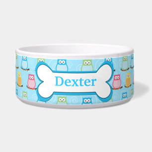 Trendy Blue Owls Geeignet für Haustiere Hunde Ernä Napf