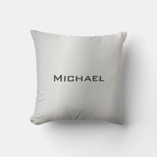 Trendy Blue Silver Gray Modernes Beruflich Kissen