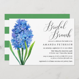 Trendy Blume Blue Hydrangea Hochzeit Bridal Brunch Einladung