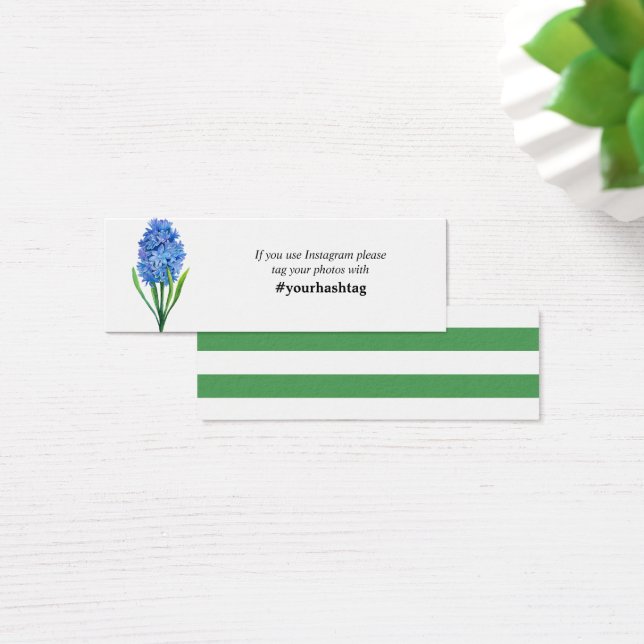 Trendy Blume Blue Hydrangea Instagram Karten Mini (Schreibtisch)