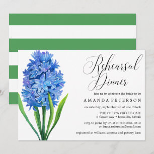 Trendy Blume Blue Hydrangea Probe Dinner Einladung