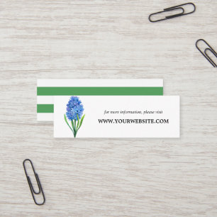Trendy Blume Blue Hydrangea Website Cards   Mini Visitenkarte