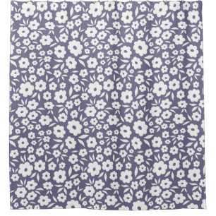 Trendy Blume nahtlos. Kleiner Vintager Flor Duschvorhang