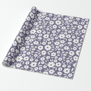 Trendy Blume nahtlos. Kleiner Vintager Flor Geschenkpapier