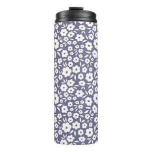 Trendy Blume nahtlos. Kleiner Vintager Flor Thermosbecher