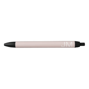 Trendy Blush Pink Oversified Mit Monogramm Initial Kugelschreiber