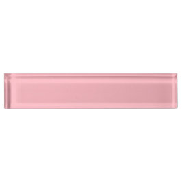 Trendy Blush Pink Solid Color | Klassisches Elegan Namensplakette