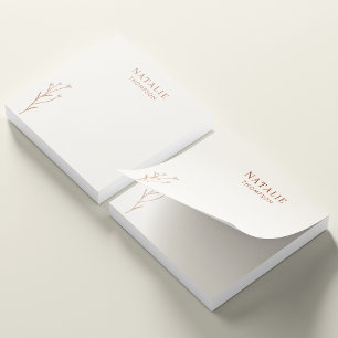 Trendy Boho Chic Terracotta Cool Personalisiert Post-it Klebezettel