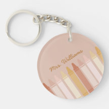 Trendy Boho Colors Crayon Teachname