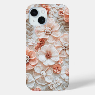Trendy Boho Crochet Pastel Blume Muster Case-Mate iPhone Hülle