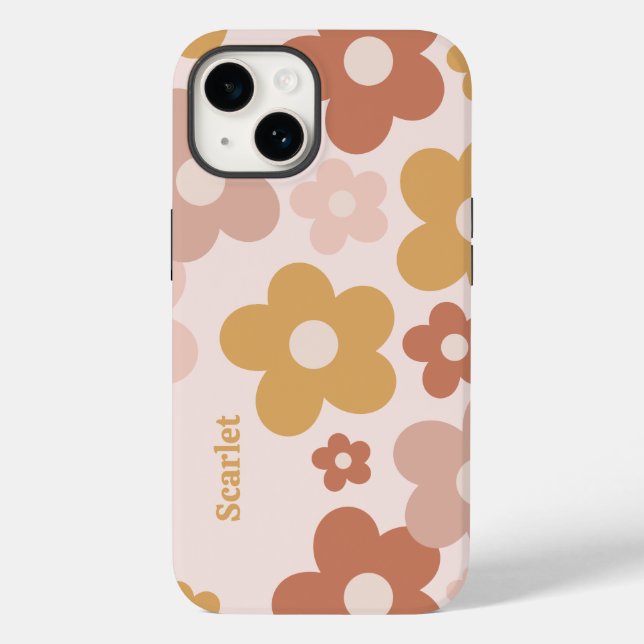 Trendy Boho Daisies Case-Mate iPhone Hülle (Rückseite)