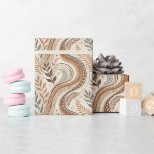 Trendy Boho Muster Wrapping Paper Roll Geschenkpapier
