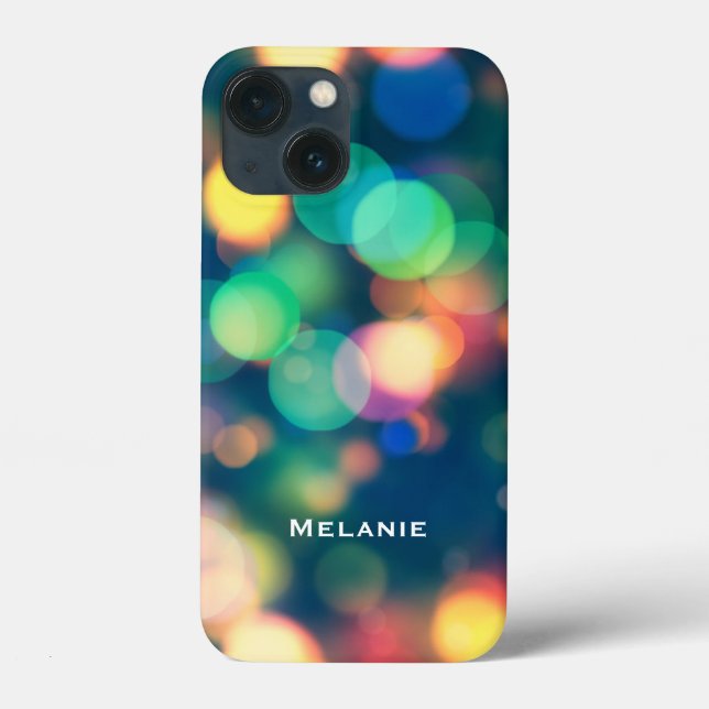 Trendy Bokeh Colorful Bubbles Personalisiert Case-Mate iPhone Hülle (Rückseite)