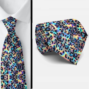 Trendy & Bold   Opal Leoparden-Druck Krawatte
