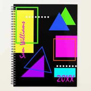 TRENDY BOLD RETRO 80er GRAPHIC VINTAG DESIGN Planer