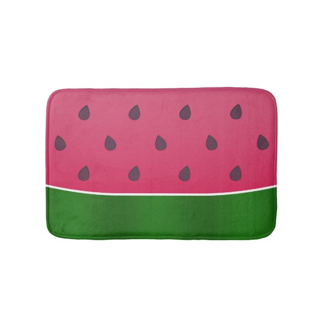 Trendy Bold Watermelon Graphic Badematte (Vorderseite)
