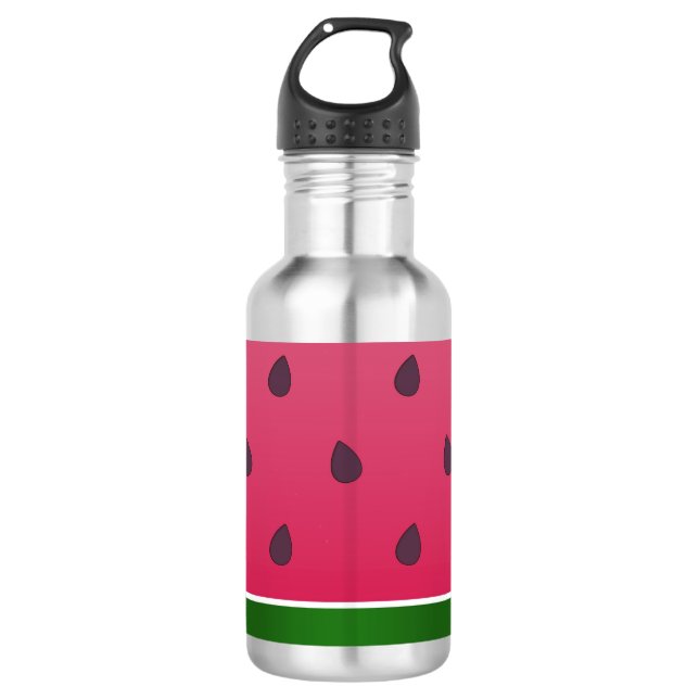 Trendy Bold Watermelon Graphic Edelstahlflasche (Vorderseite)