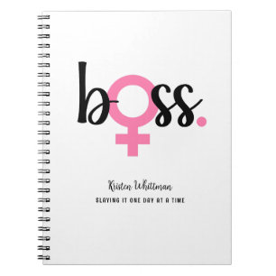 Trendy Boss Lady Moderne Typografie Notizblock