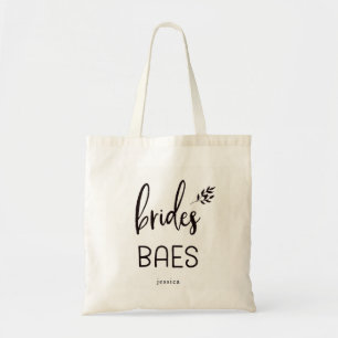 Trendy Botanical Script   Brides Baes Tragetasche