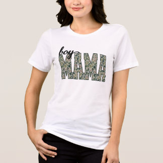 Trendy Boy Mom Camouflage Tri-Blend Shirt