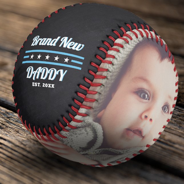 Trendy "Brand New" Daddy 2 Foto Keepake Baseball (Von Creator hochgeladen)
