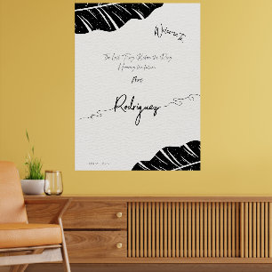 Trendy Brautparty Begrüßungszeichen, benutzerdefin Poster