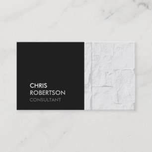 Trendy Brick Wall Gray Attraktive Business Card Visitenkarte