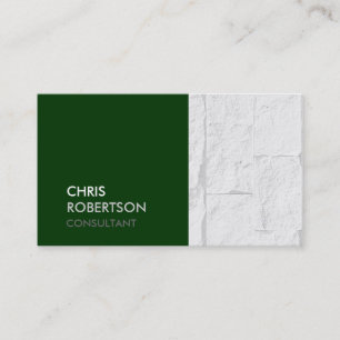 Trendy Brick Wall Green Attraktive Business Card Visitenkarte