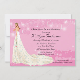 Trendy Bride Brautparty PinkEinladung Einladung