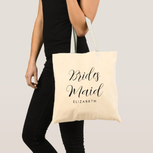 Trendy Bridesmaid spendet Frauen ein natürliches B Tragetasche