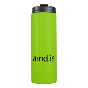 Trendy Bright Green Personalisiert Thermosbecher
