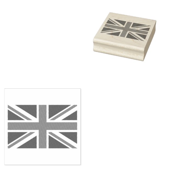 Trendy Britische Flagge Gummistempel (Stempel)