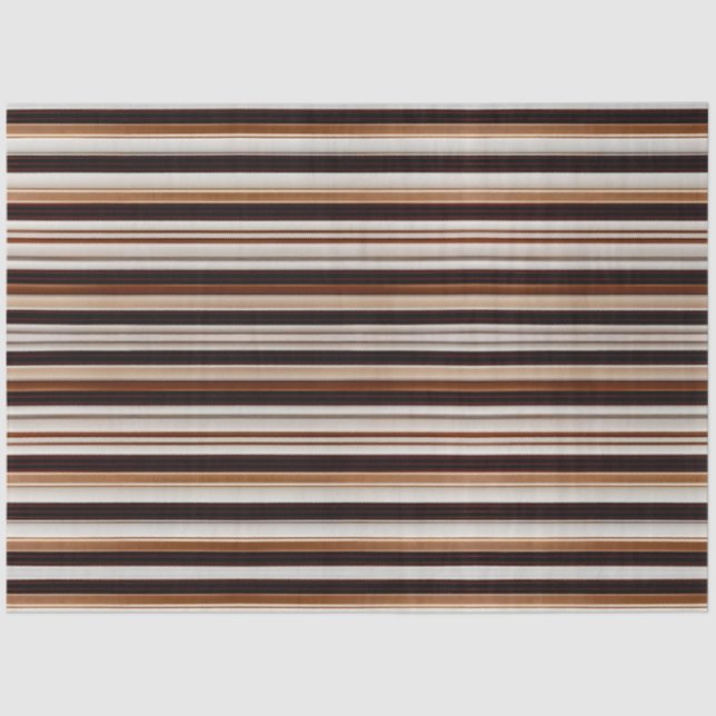 Trendy Brown White Luxury Linen Texture Collection Seidenpapier (Vorderseite)