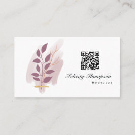 Trendy Brush Strokes Collage Business Card Visitenkarte